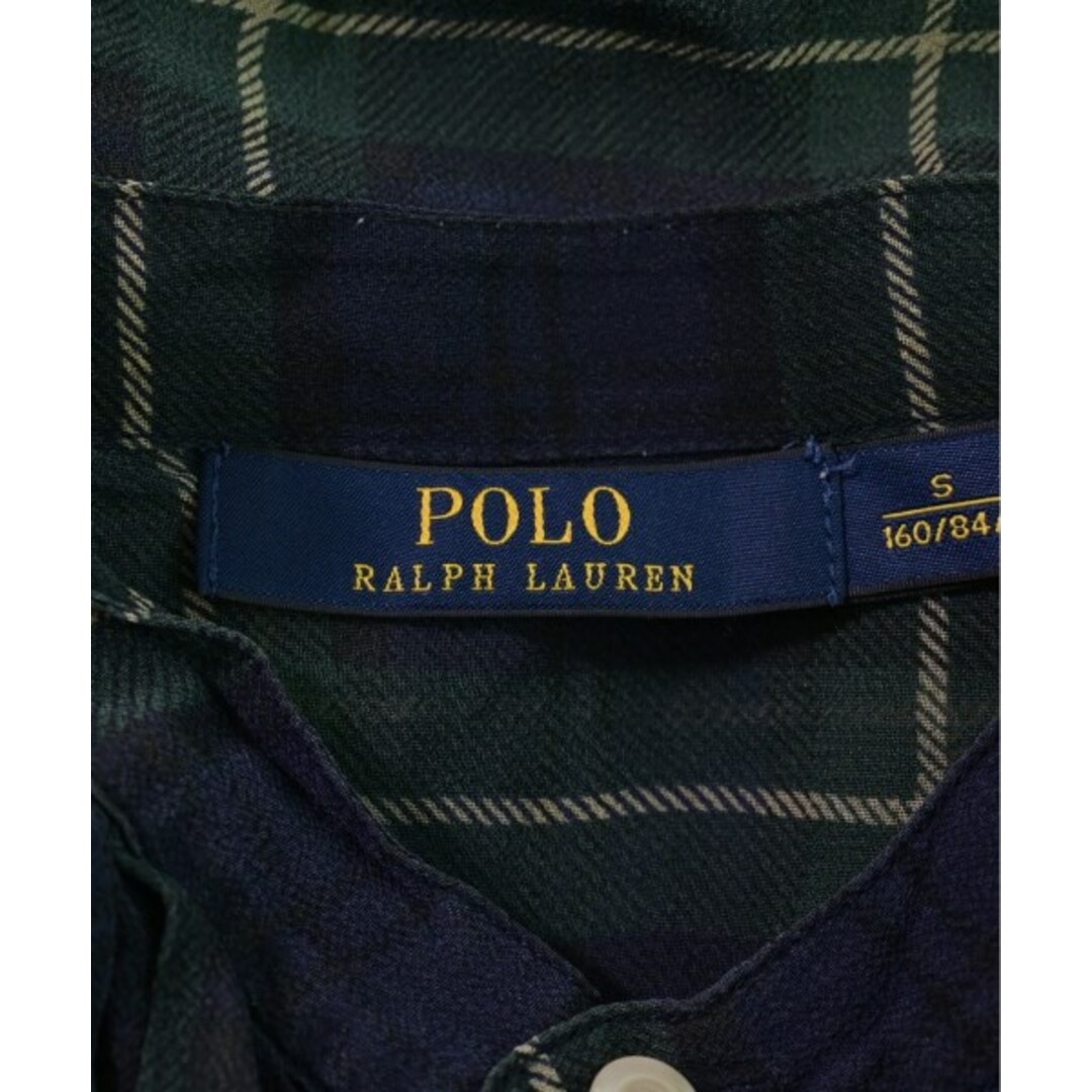 POLO RALPH LAUREN(ポロラルフローレン)のPolo Ralph Lauren ブラウス S 緑x紺xベージュ(チェック) 【古着】【中古】 レディースのトップス(シャツ/ブラウス(長袖/七分))の商品写真