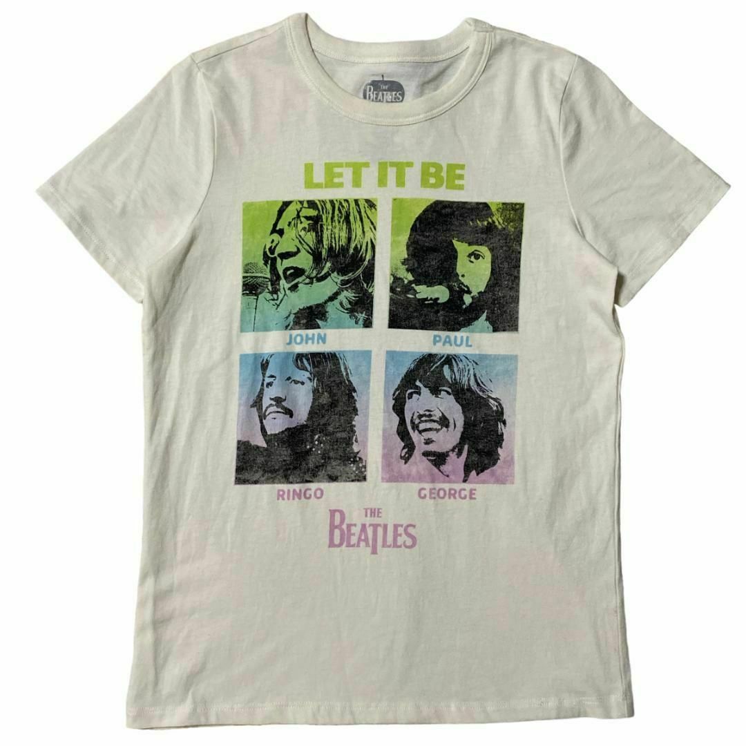 MUSIC TEE(ミュージックティー)のTHE BEATLES 半袖バンドTシャツ LET IT BE ロックTx58 メンズのトップス(Tシャツ/カットソー(半袖/袖なし))の商品写真