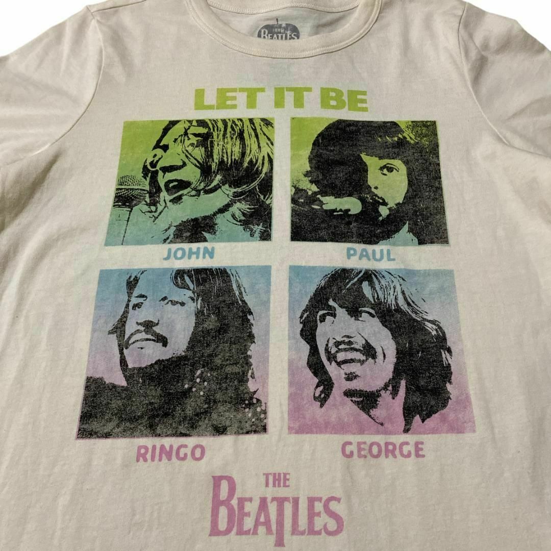 MUSIC TEE(ミュージックティー)のTHE BEATLES 半袖バンドTシャツ LET IT BE ロックTx58 メンズのトップス(Tシャツ/カットソー(半袖/袖なし))の商品写真