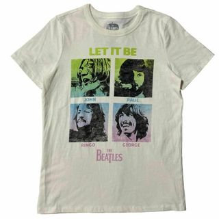 ミュージックティー(MUSIC TEE)のTHE BEATLES 半袖バンドTシャツ LET IT BE ロックTx58(Tシャツ/カットソー(半袖/袖なし))