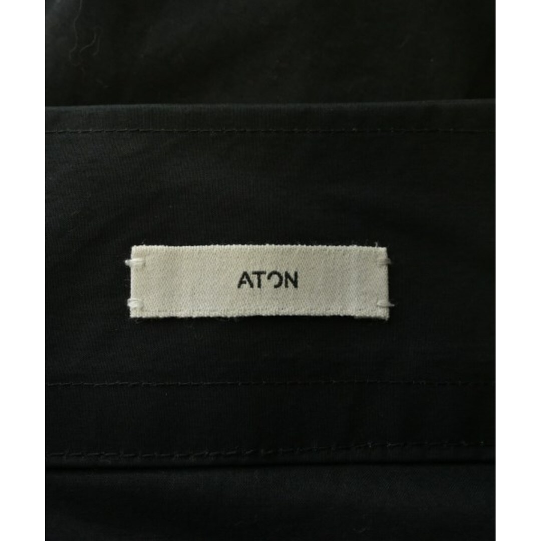 ATON(エイトン)のATON エイトン ロング・マキシ丈スカート 01(S位) 黒 【古着】【中古】 レディースのスカート(ロングスカート)の商品写真