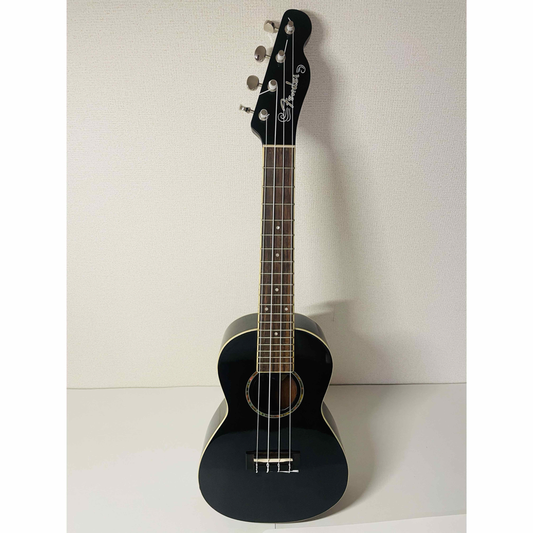 Fender(フェンダー)のフェンダー ウクレレ 黒色　FSR Mino'Aka 楽器のウクレレ(コンサートウクレレ)の商品写真