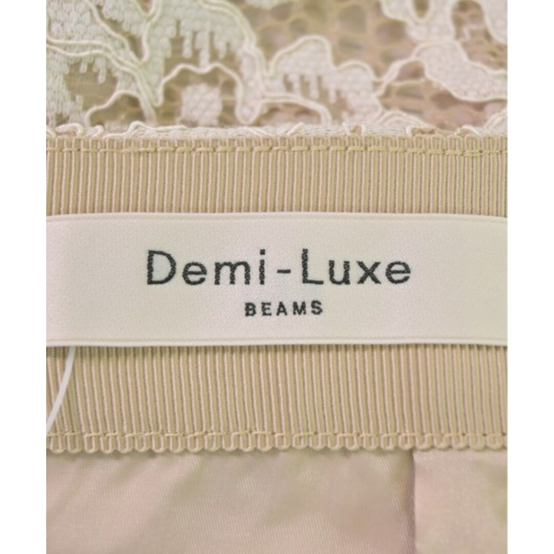 Demi-Luxe BEAMS(デミルクスビームス)のDemi-Luxe BEAMS ひざ丈スカート 36(S位) ベージュ 【古着】【中古】 レディースのスカート(ひざ丈スカート)の商品写真