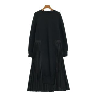 サカイ(sacai)のsacai サカイ ワンピース 2(M位) 黒 【古着】【中古】(ひざ丈ワンピース)