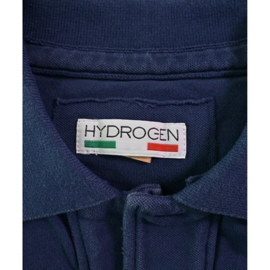 HYDROGEN(ハイドロゲン)のHYDROGEN ハイドロゲン ポロシャツ S 紺 【古着】【中古】 メンズのトップス(ポロシャツ)の商品写真