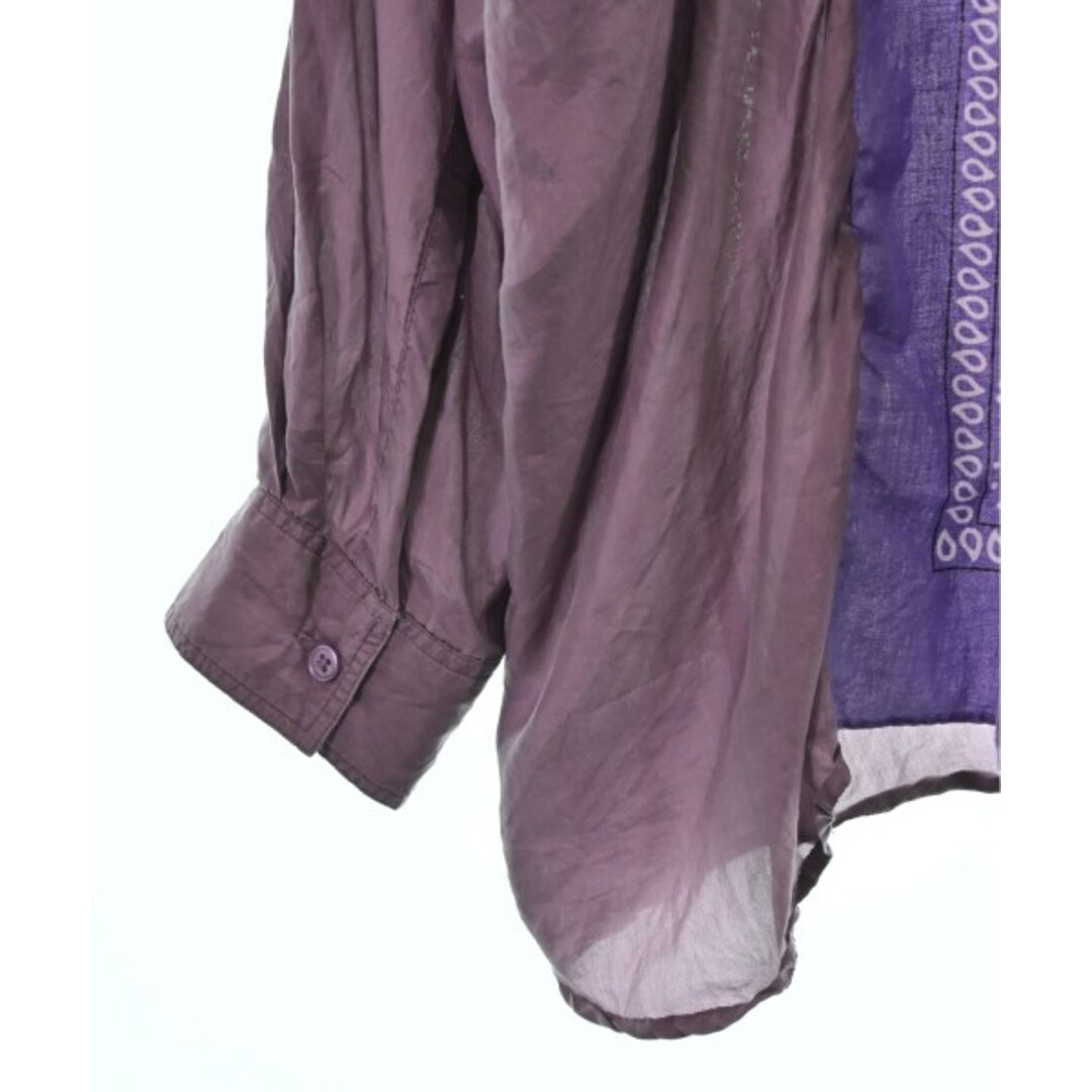 Bonum(ボナム)のBONUM ボナム カジュアルシャツ -(XXL位) 紫x白等(総柄) 【古着】【中古】 メンズのトップス(シャツ)の商品写真