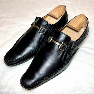 ドルチェアンドガッバーナ(DOLCE&GABBANA)のD&G ドルチェアンドガッバーナ 本革 ビットローファー 黒　39(その他)