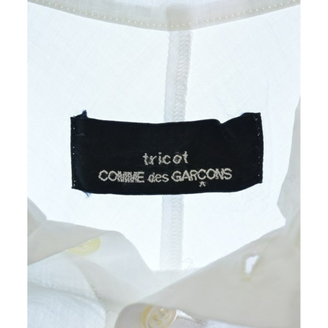 tricot COMME des GARCONS(トリココムデギャルソン)のtricot COMME des GARCONS ワンピース -(M位) 白 【古着】【中古】 レディースのワンピース(ひざ丈ワンピース)の商品写真