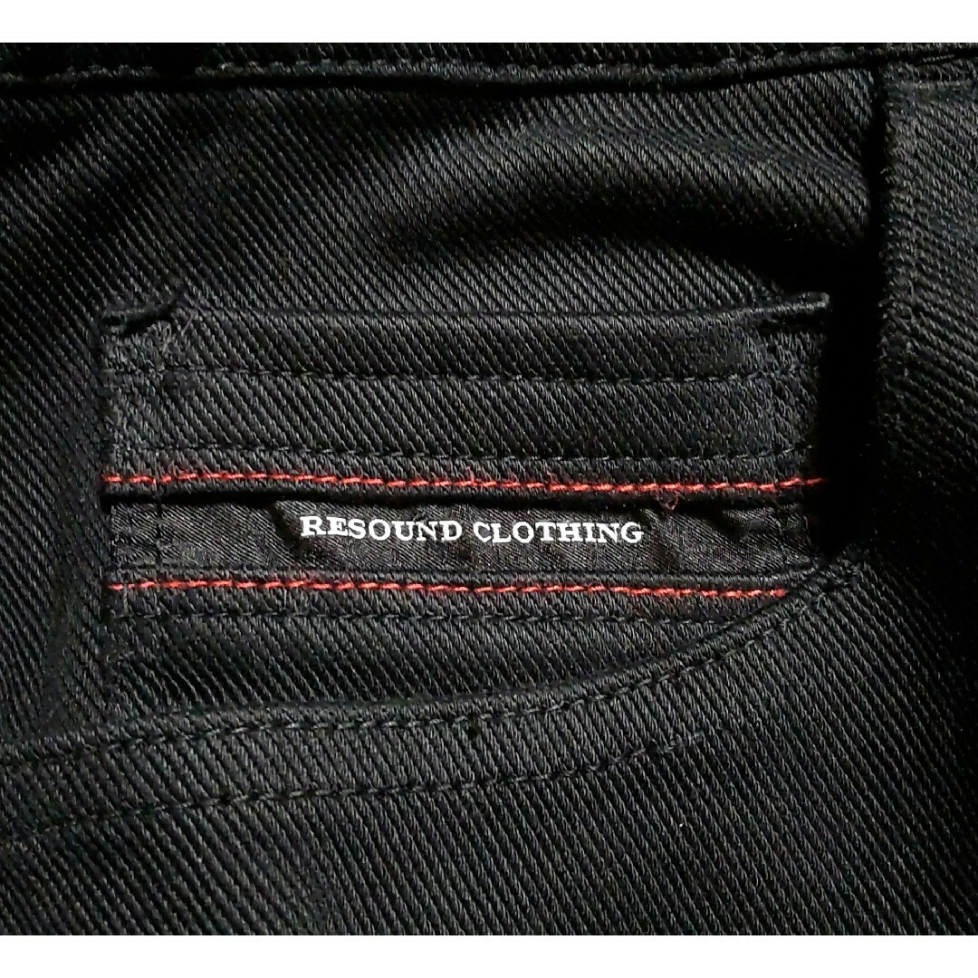 RESOUND CLOTHING(リサウンドクロージング)のリサウンドクロージング ブラインド デニム ジャージ スキニー ジーンズ パンツ メンズのパンツ(デニム/ジーンズ)の商品写真