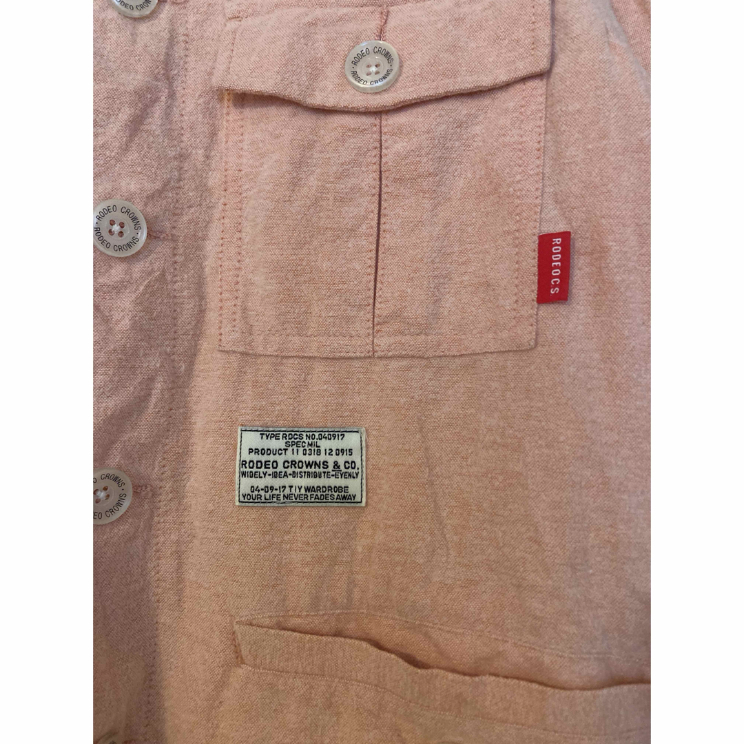 RODEO CROWNS(ロデオクラウンズ)のロデオクラウンズ シャツ ジャケット　ピンク レディースのトップス(シャツ/ブラウス(長袖/七分))の商品写真