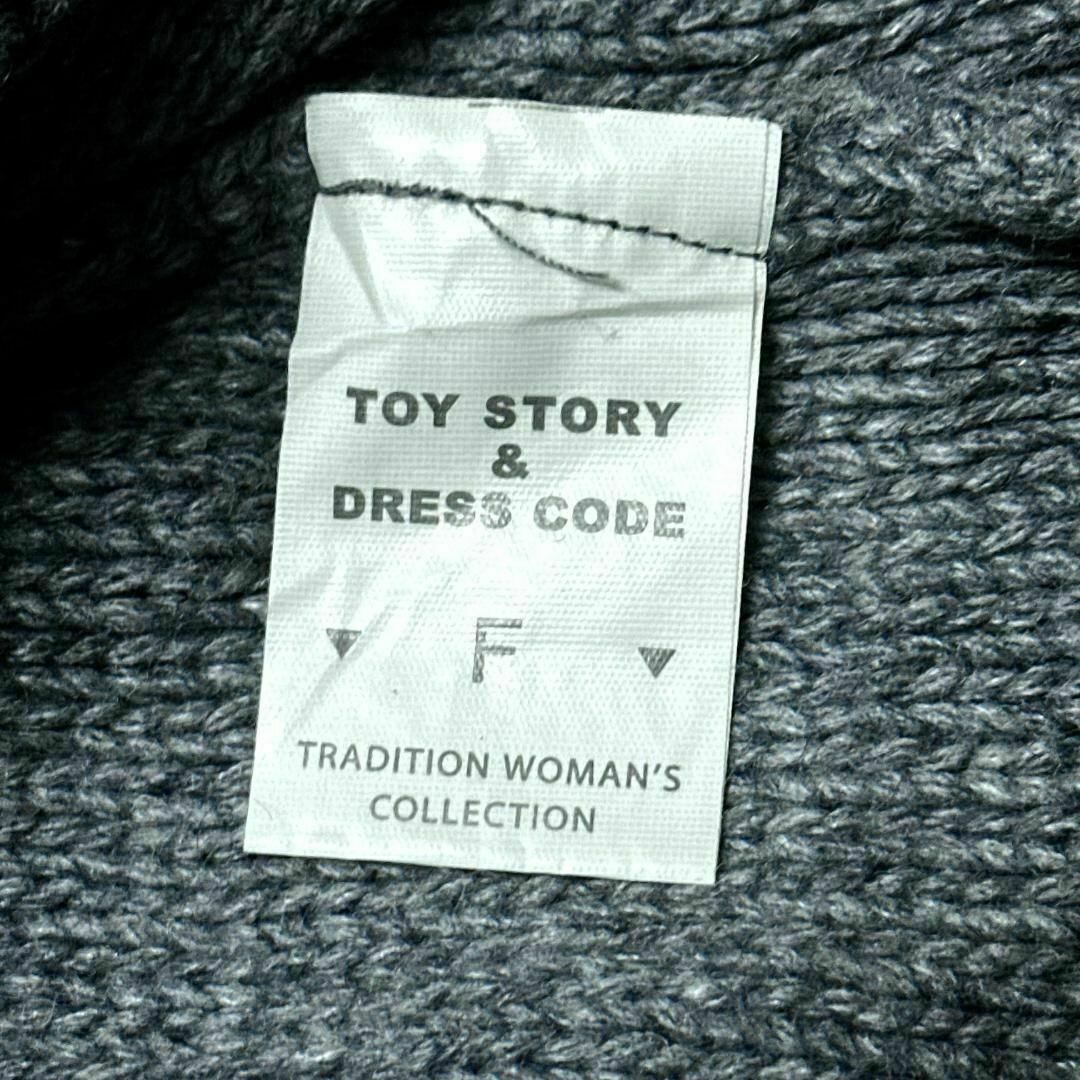 Vintage フィッシャーマンニット スリット グレー 厚手 j16 レディースのトップス(ニット/セーター)の商品写真