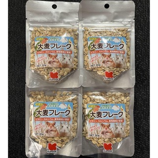 Kurose Pet Food - 黒瀬ペットフード　大麦フレーク4Pセット　ハムスター、リス、中型インコ以上の小鳥