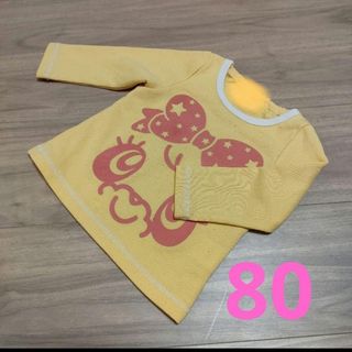 長袖シャツ　80cm 女の子用(シャツ/カットソー)