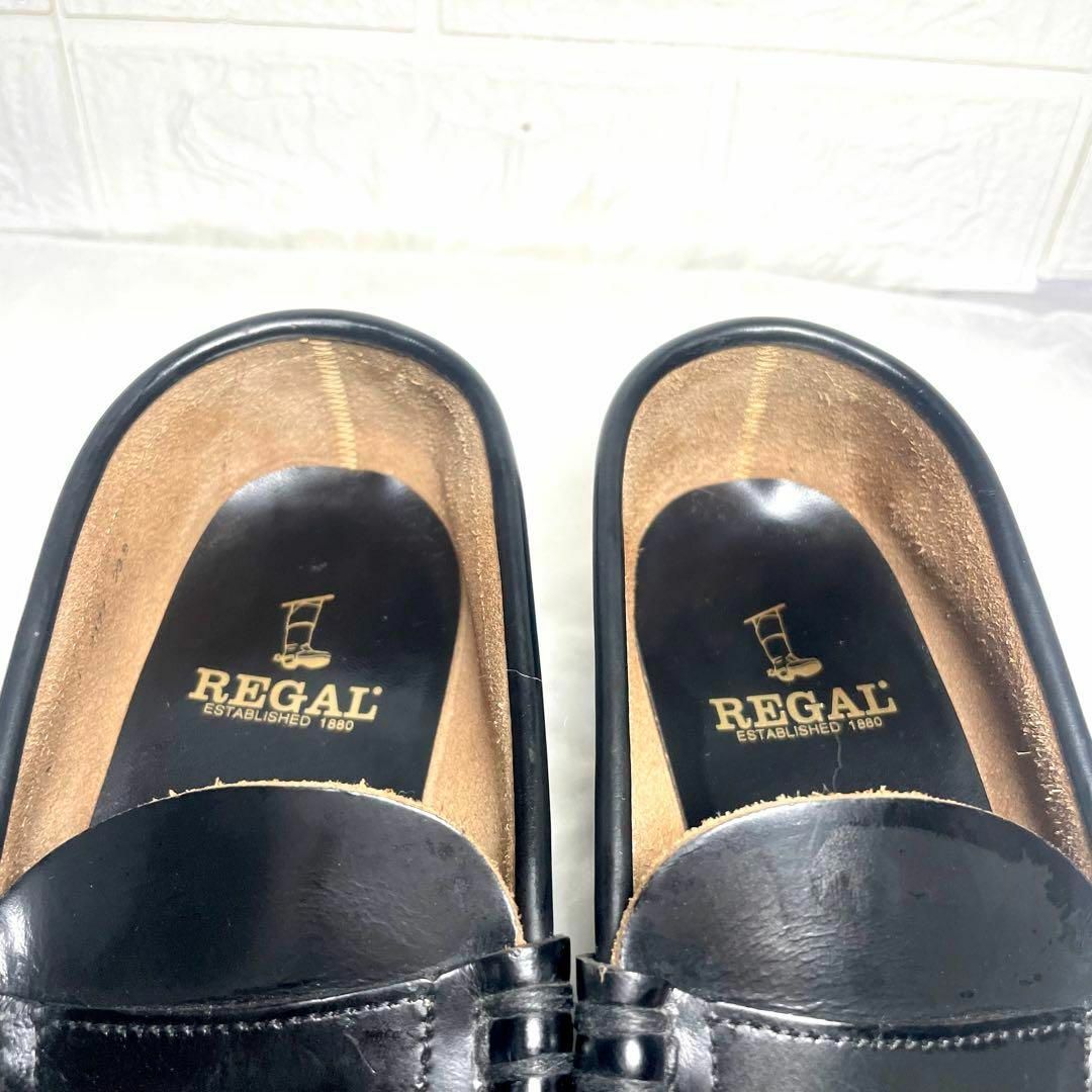 REGAL(リーガル)の美品✨リーガル　コインローファー　ブラック　レザー　23.5cm メンズの靴/シューズ(その他)の商品写真