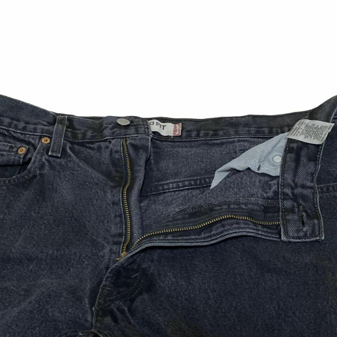 Levi's(リーバイス)のリーバイス550 W38 太め ブラックデニム ジーンズ s27 メンズのパンツ(デニム/ジーンズ)の商品写真