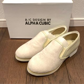 ALPHA CUBIC - 新品 アルファキュービック ALPHA CUBIC  スリッポン スニーカー