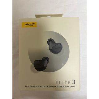 Jabra Elite 3 ダークグレー 完全ワイヤレスイヤホン(ストラップ/イヤホンジャック)