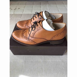 バークレー(BARCLAY)の2.3万名作人気BARCLAYバークレー日本製ブラウン革靴ウィングチップシューズ(ローファー/革靴)