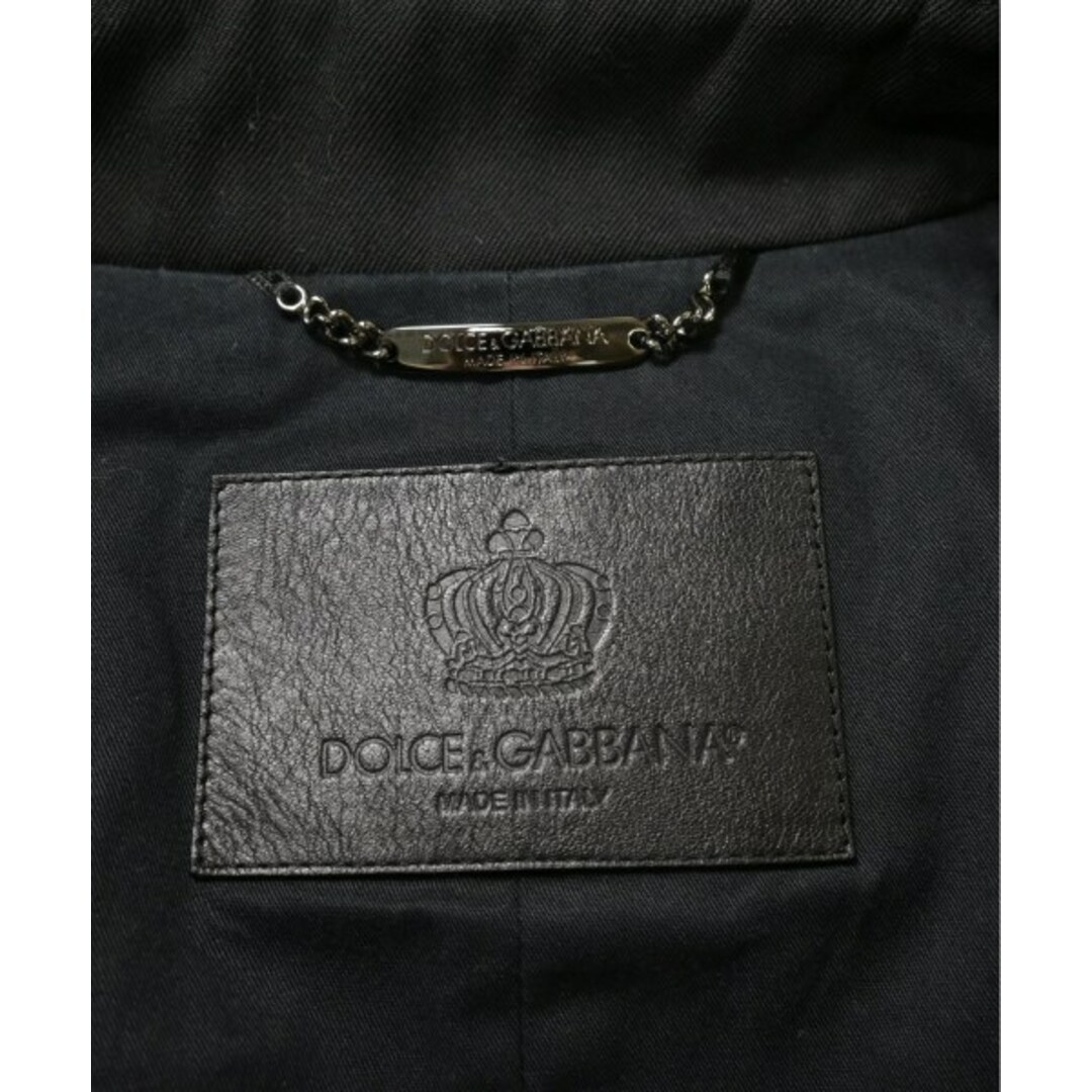 DOLCE&GABBANA(ドルチェアンドガッバーナ)のDOLCE&GABBANA トレンチコート 48(L位) 黒 【古着】【中古】 メンズのジャケット/アウター(トレンチコート)の商品写真