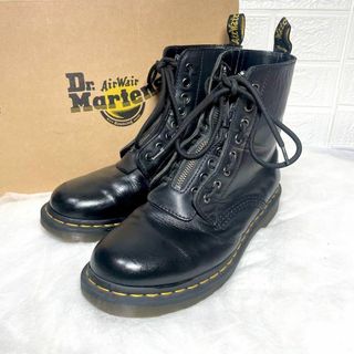 Dr.Martens - 美品✨Dr. Martens 8ホールブーツ　フロントジップ　サイドジップUK7