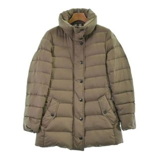 BURBERRY - BURBERRY ダウンジャケット/ダウンベスト 40(M位) ベージュ 【古着】【中古】