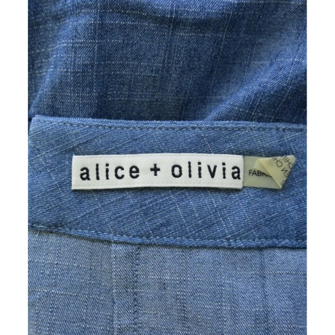 Alice+Olivia(アリスアンドオリビア)のalice+olivia ロング・マキシ丈スカート 2(M位) 青(デニム) 【古着】【中古】 レディースのスカート(ロングスカート)の商品写真