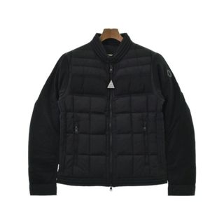 モンクレール(MONCLER)のMONCLER モンクレール ダウンジャケット/ダウンベスト 2(M位) 黒 【古着】【中古】(ダウンジャケット)