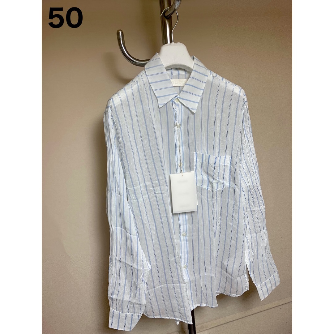 Maison Martin Margiela(マルタンマルジェラ)の新品 50 23ss OUR LEGACY リネンストライプシャツ 6081 メンズのトップス(シャツ)の商品写真