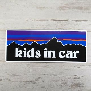 【ステッカータイプ】KIDS IN CAR パタゴニア キッズインカーキャンプに(車外アクセサリ)