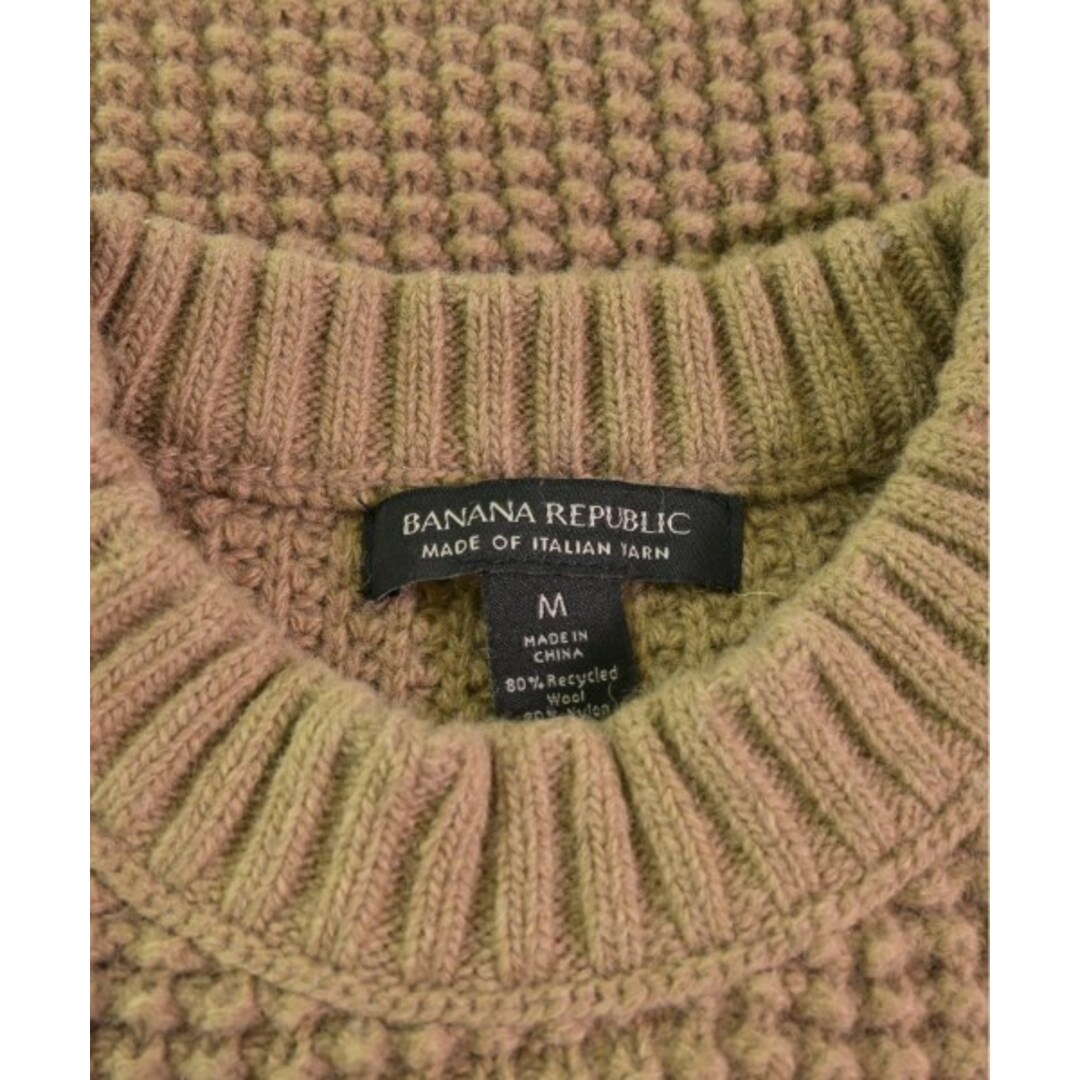 Banana Republic(バナナリパブリック)のBANANA REPUBLIC ニット・セーター M ベージュ 【古着】【中古】 メンズのトップス(ニット/セーター)の商品写真