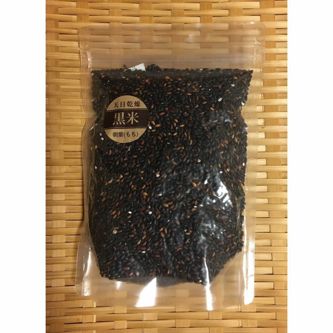 古代米　黒米　朝紫　もち　長野県産　500g 食品/飲料/酒の食品(米/穀物)の商品写真