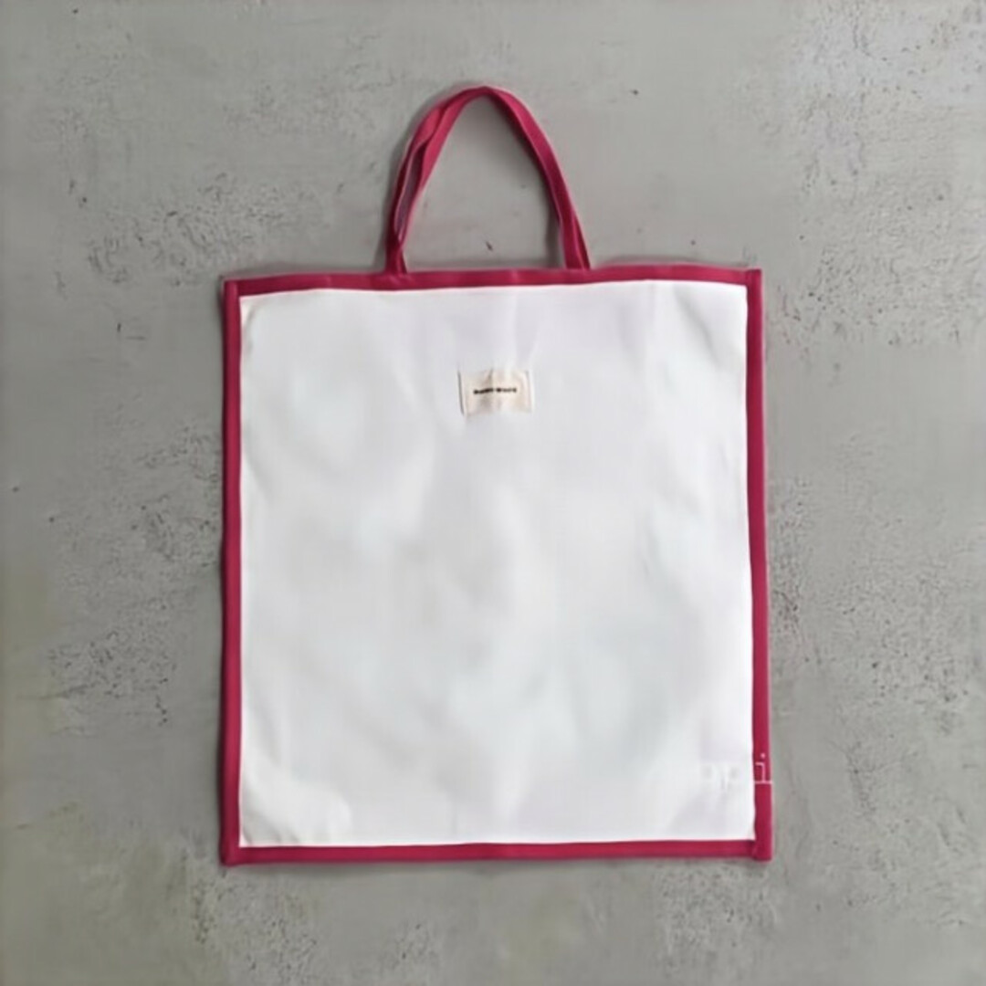 パイピング 3way トートバッグ ピンク ショルダーバッグ 白 新品 海外通販 レディースのバッグ(トートバッグ)の商品写真