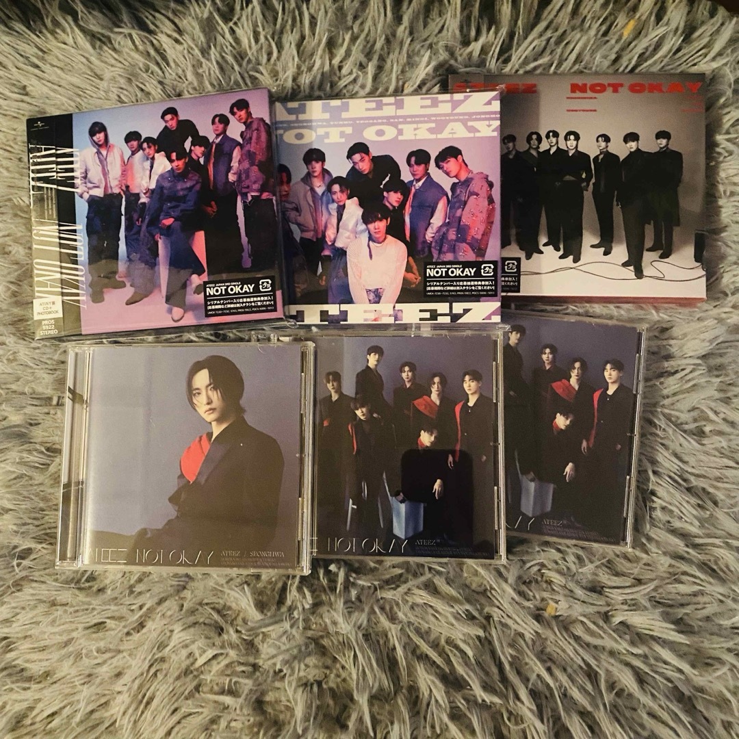 ATEEZ(エイティーズ)のATEEZ アチズ NOT OKAY CD アルバム  全形態セット エンタメ/ホビーのCD(K-POP/アジア)の商品写真