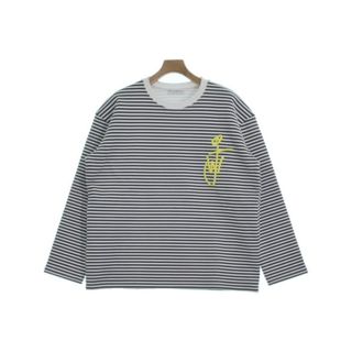 ジェイダブリューアンダーソン(J.W.ANDERSON)のJW Anderson スウェット L 黒x白(ボーダー) 【古着】【中古】(スウェット)