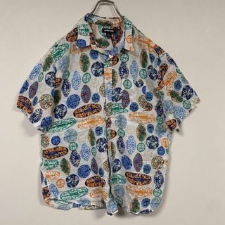 LANDS' END 柄シャツ XLサイズ(Tシャツ/カットソー(半袖/袖なし))