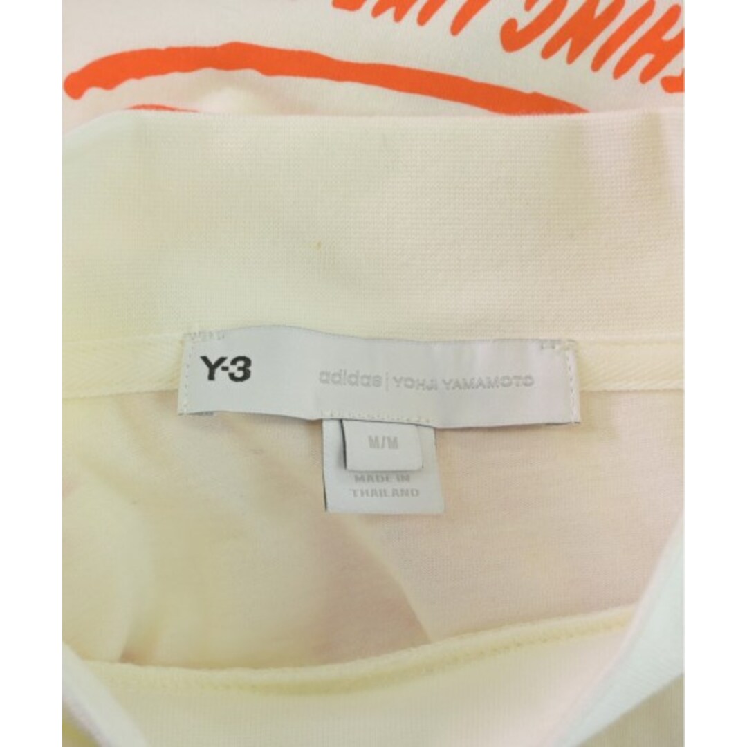 Y-3(ワイスリー)のY-3 ワイスリー Tシャツ・カットソー M 白xオレンジ系 【古着】【中古】 メンズのトップス(Tシャツ/カットソー(半袖/袖なし))の商品写真