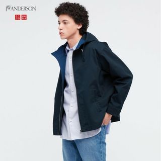 ユニクロ(UNIQLO)の新品未使用 ユニクロ×JWA オーバーサイズコットンパーカ ネイビー Lサイズ(その他)