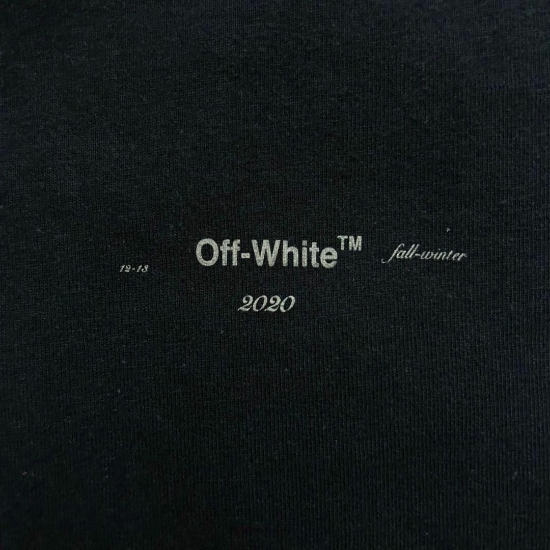 OFF-WHITE(オフホワイト)の【XL相当】オフホワイト☆クロスアロー バックロゴ 希少モデル 即完売 黒 メンズのトップス(Tシャツ/カットソー(半袖/袖なし))の商品写真