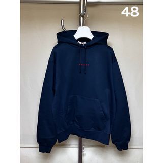 マルタンマルジェラ(Maison Martin Margiela)の新品 48 マルニ 23aw ミニロゴ パーカー ネイビー 6083(パーカー)