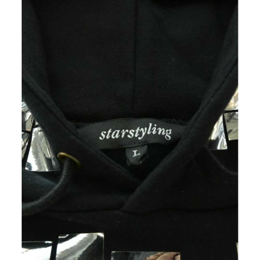 Starstyling スタースタイリング パーカー L シルバーx黒 【古着】【中古】 メンズのトップス(パーカー)の商品写真