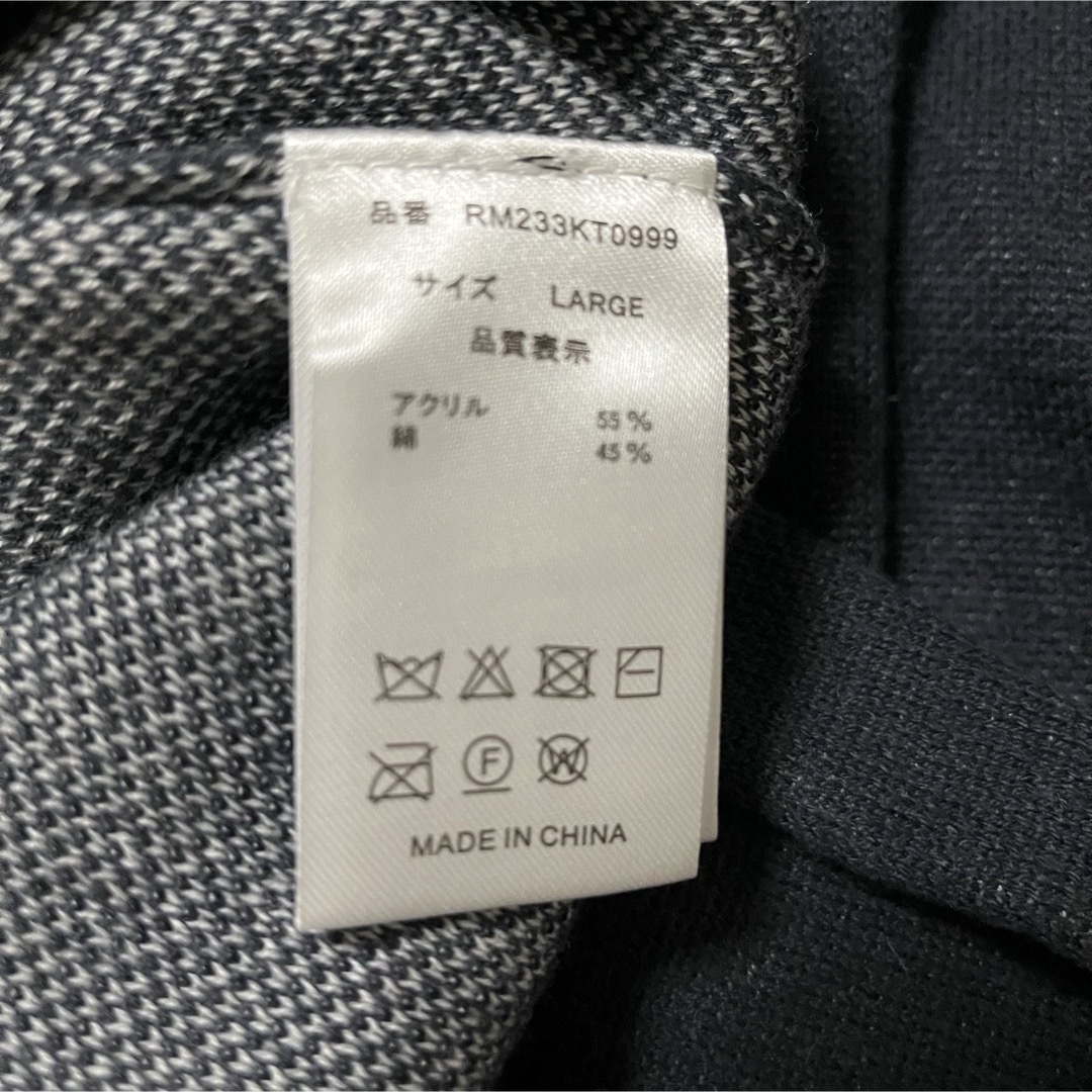 Rosé Muse RM logo knit  L size【navy】 メンズのトップス(ニット/セーター)の商品写真