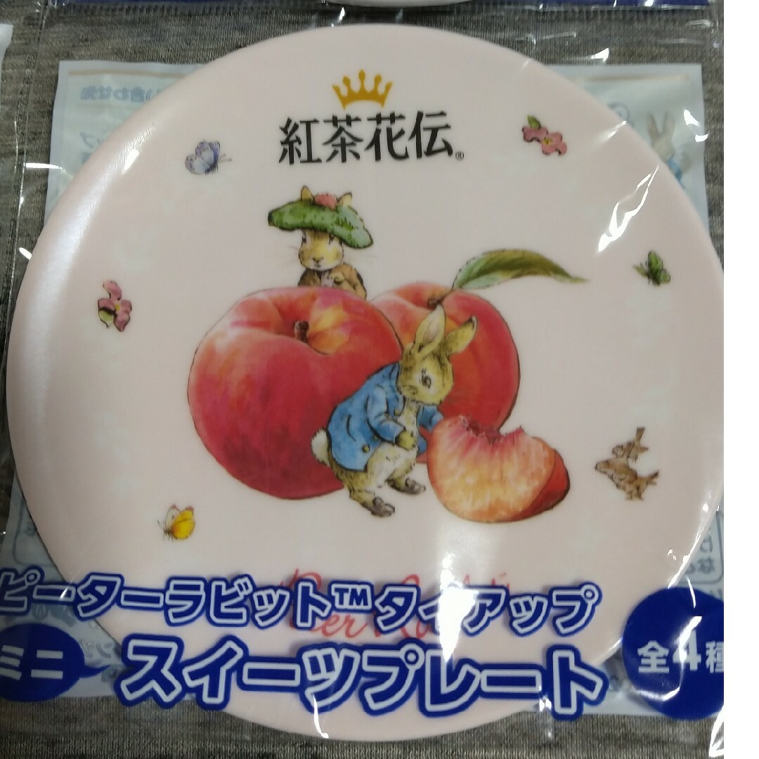 PETER RABBIT（TM）(ピーターラビット)の紅茶花伝 ピーターラビットプレート ポーチ エンタメ/ホビーのコレクション(ノベルティグッズ)の商品写真