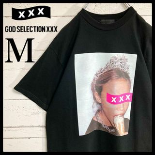 ゴッドセレクショントリプルエックス(GOD SELECTION XXX)の【希少モデル】ゴッドセレクション☆女性フォトプリント 入手困難 即完売 黒(Tシャツ/カットソー(半袖/袖なし))