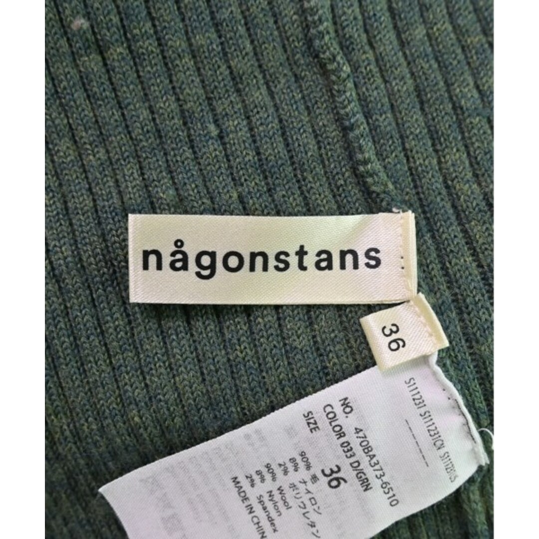 nagonstans(ナゴンスタンス)のnagonstans ナゴンスタンス ワンピース 36(S位) 緑 【古着】【中古】 レディースのワンピース(ひざ丈ワンピース)の商品写真