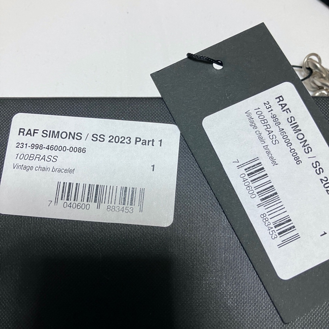 RAF SIMONS(ラフシモンズ)の新品 1 23SS RAF SIMONS チェーンブレスレット 5974 メンズのアクセサリー(ブレスレット)の商品写真