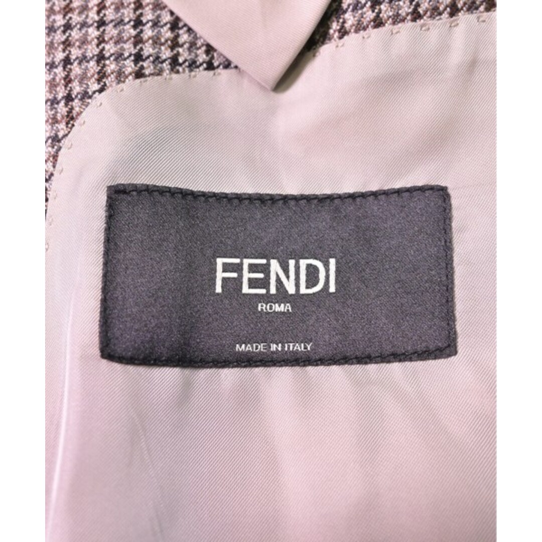 FENDI - FENDI フェンディ テーラードジャケット 44(S位) 茶系 FENDI - FENDI フェンディ テーラードジャケット 44(S位) 茶系