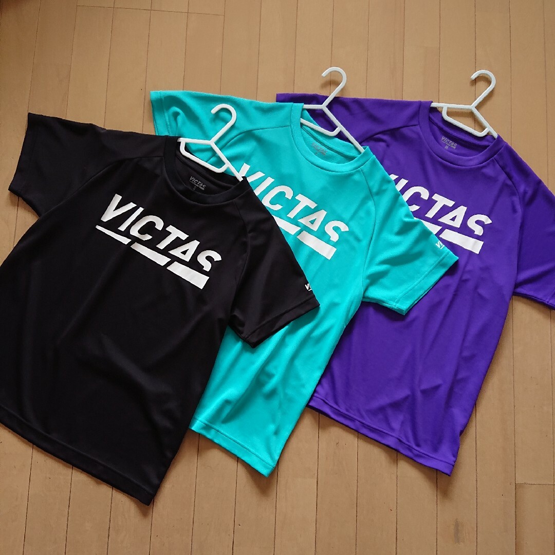 VICTAS(ヴィクタス)のヴィクタス VICTAS 卓球 半袖 Tシャツ ユニセックス M 紫 パープル スポーツ/アウトドアのスポーツ/アウトドア その他(卓球)の商品写真