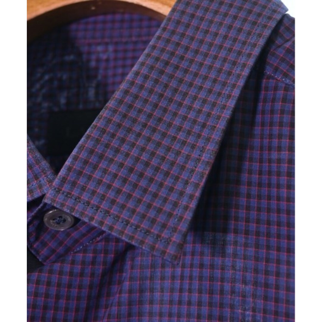 LANVIN(ランバン)のLANVIN ランバン カジュアルシャツ 39(M位) 紫系(チェック) 【古着】【中古】 メンズのトップス(シャツ)の商品写真