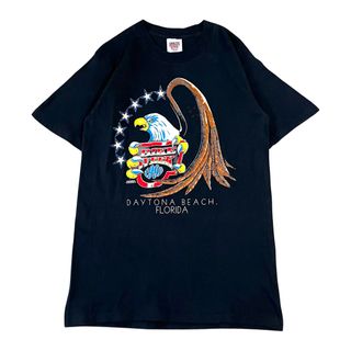 オニータ(ONEITA)の【90s】ONEITA イーグルプリント バイクTシャツ L シングルステッチ(Tシャツ/カットソー(半袖/袖なし))