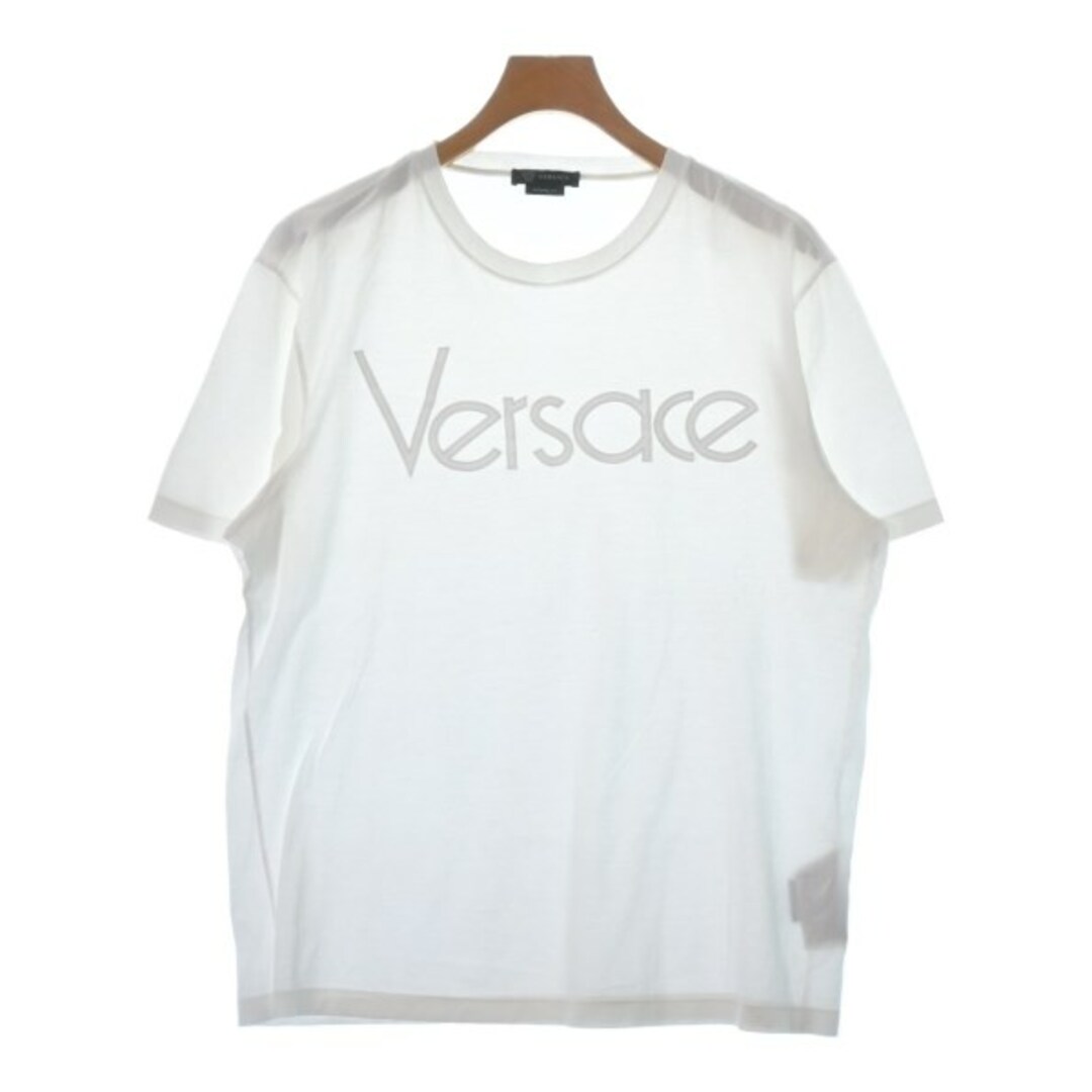 VERSACE(ヴェルサーチ)のVERSACE ヴェルサーチ Tシャツ・カットソー M 白 【古着】【中古】 メンズのトップス(Tシャツ/カットソー(半袖/袖なし))の商品写真